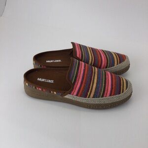 Muk Luks Street Brooklyn Highway Clogs Mules womens size 9